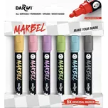 Darwi Marbel Sada fixek 4 mm Pastel 6 ks