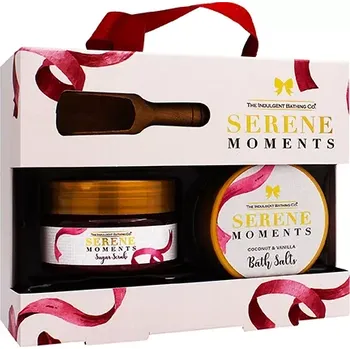 Kosmetická sada The Indulgent Bathing Co. Serene Moments dárková sada tělový peeling 135 g + koupelová sůl 105 g