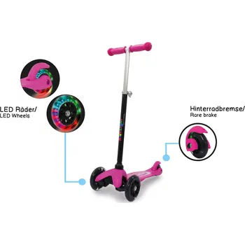Koloběžka Jamara KickLight Scooter pink