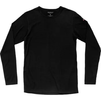 Pánské termoprádlo Pánské merino tričko DEVOLD Breeze Merino 150 Shirt Man, Black - XXL