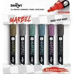 Darwi Marbel Sada fixek 4 mm Metalický 6 ks