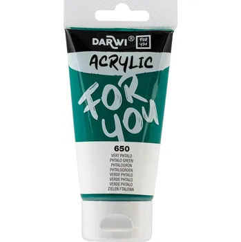 Vodová barva Darwi DFY Akrylová barva Phtalo Green 75 ml 1 ks