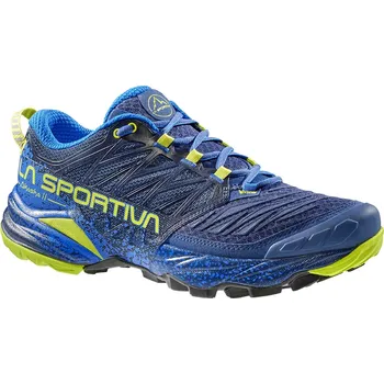 Pánská běžecká obuv Trailové boty La Sportiva Akasha II Storm Blue/Lime Punch 47,5 EU