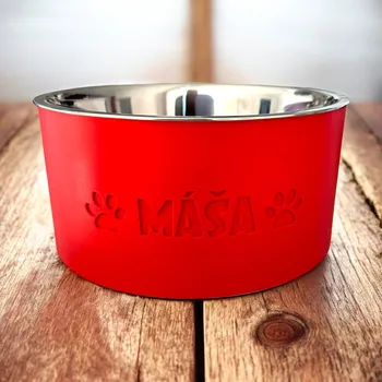 Miska pro psa Miska se jménem pro psa vel. L Barva 3D: Černá