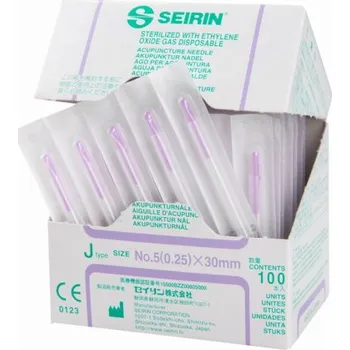 Jehla na akupunkturu SEIRIN J-Type 0,25x30mm 100 akup.jehel