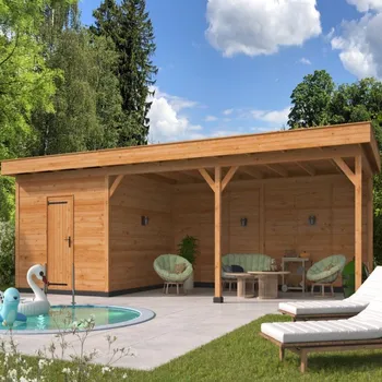 Zahradní domek Montovaná chata Oslo 7 XL Tuindeco