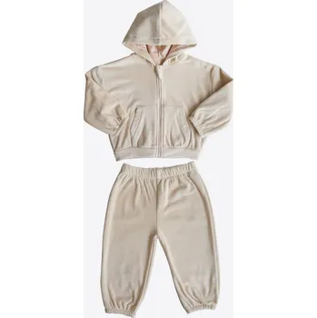 Kojenecká souprava kitikate Semišová tepláková souprava natural_S60408 Velikost: 3 - 4 ROKY