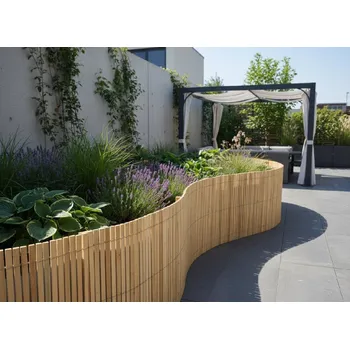 Plot Dřevěná rohož- PLNÁ 70 cm Výška x délka: 70 x 300 cm přírodní