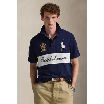Pánská móda Bavlněné polo tričko Polo Ralph Lauren 710P03953 námořnická modř 59X, vel. M