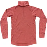 Dámské merino tričko s rolákem na zip DEVOLD Duo Active Merino 205 Z.Neck Wmn, Marsala - L