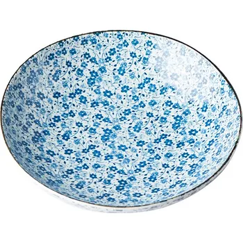 Mělká mísa Blue Daisy 21 cm 600 ml MIJ