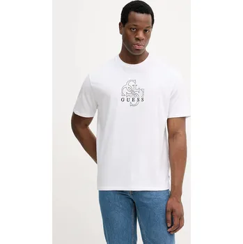 Pánské tričko Bavlněné tričko Guess M5BI76.I3Z14 bílá 00X, vel. M