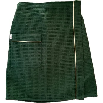 MaryBerry Vaflový zelený kilt do sauny pro muže