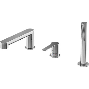 Vodovodní baterie RAVAK Baterie Ravak Puri vanová, stojánková 3-otvorová, se sprchovým setem, chrom, X070142 X070142