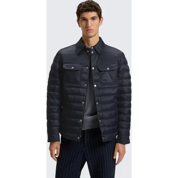 Pánský zimní kabát Pánská bunda BOSS Black H-Dahanso 50540456 modrá Velikost: 46