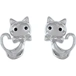 Stříbrné náušnice kočičky