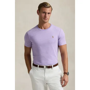 Pánské tričko Bavlněné tričko Polo Ralph Lauren 710740727 fialová 04X, vel. XXL