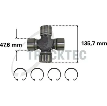 Kloub, kloubový hřídel TRUCKTEC AUTOMOTIVE 05.34.008