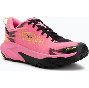 Pánská obuv Pánské běžecké boty HOKA Mafate 5 neon rose/black