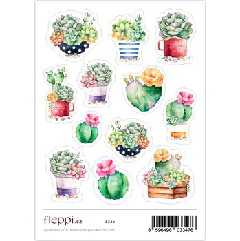 samolepka Fleppi Samolepky Kaktusy a sukulenty