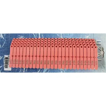 Značení hospodářského zvířete Ušní značka OVITAG 101-200 červená - doprava zdarma od 2 000 Kč