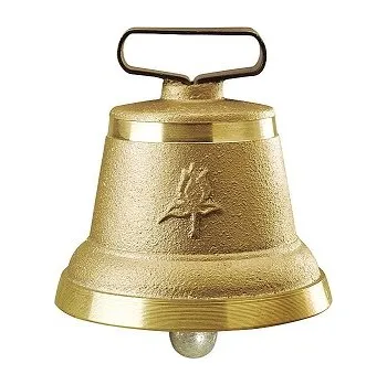 Výstavní pastevní zvonec litý z mosazi 90mm
