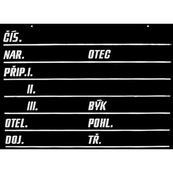 Stájová tabulka D8, krávy 30x40cm - doprava zdarma od 2 000 Kč