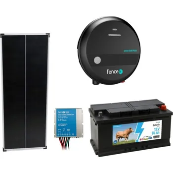 Ohradník Sada ohradník SOLAR 5J s baterií 95Ah a solárním panelem 100W
