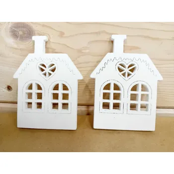 Dekorace - Domeček 12x10x0,5cm - závěs 1 ks