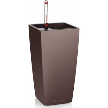 Lechuza MAXI CUBI samozavlažovací květináč hnědá kompletní set