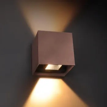 Venkovní osvětlení Brilagi - LED Venkovní nástěnné svítidlo CUBE LED/6W/230V hnědá IP54