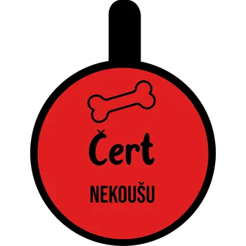 psí známka Chrápátko Psí známka DogTag Round Nekoušu Barva: Royal blue