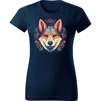 Dámské tričko Chrápátko Dámské tričko SHIBA INU 1 Velikost: XXL, Barva: Khaki