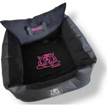 Pelíšek pro psa Autosedačka pro psy Lady black Velikost: 60x60/45x45