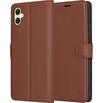 Pouzdro na mobilní telefon Techsuit Kožené pouzdro Samsung Galaxy A05 Brown