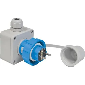 Elektrická zásuvka Přívodka nástěnná SCHUKO 1x16A IP68, TP electric