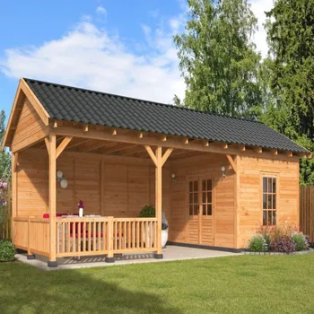 Přístřešek na auto Montovaná chata Hamar 7 XL Tuindeco