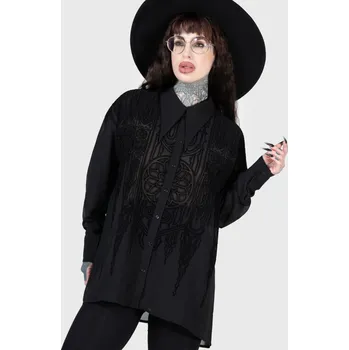 Dámská košile Dlouhý rukáv Gotika z Killstar - Košile Gates Of Hell - Ženy - černá