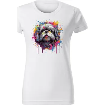 Dámské tričko Chrápátko Dámské tričko SHIH TZU 1 Velikost: M, Barva: Khaki