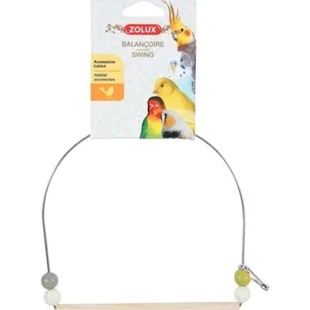 Pro ptáka Zolux Houpačka pro ptáky dřevo a kov 19,5 cm