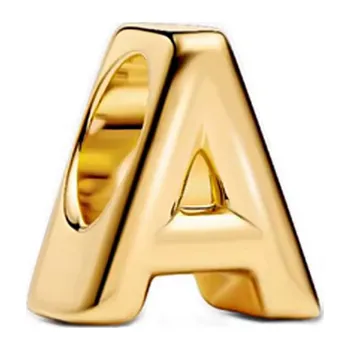 Korálek Prosperk Korálek na náramek písmeno A zlatý