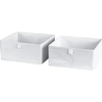 Úložný box W5 Sada úložných boxů (Sada boxů, 2dílná – bílá)