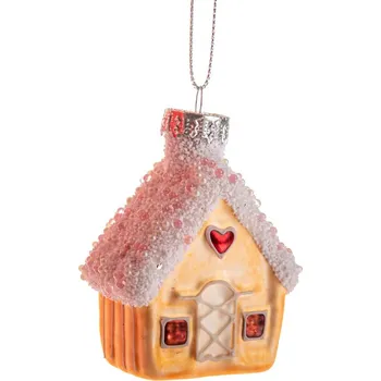Vánoční ozdoba Skleněná vánoční ozdoba 7 cm House – Dakls ID_1737890