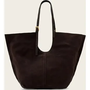 Kabelka Semišová taška AllSaints ARA hnědá barva, W338XC 89X, vel. ONE SIZE