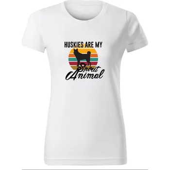 Dámské tričko Chrápátko Dámské tričko HUSKIES SPIRIT Velikost: XL, Barva: Khaki