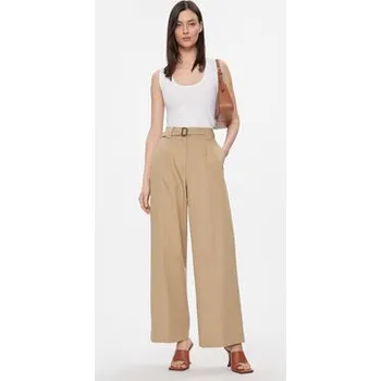 Weekend Max Mara Kalhoty z materiálu Pino 2415131121 Béžová Wide Leg 44