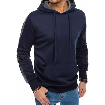 Pánská mikina Pánská mikina s kapucí tmavě modrá Dstreet BX5121 M