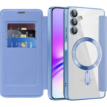 Pouzdro na mobilní telefon Pouzdro na knihu Techsuit SmartMag pro Samsung Galaxy A05s světle modré