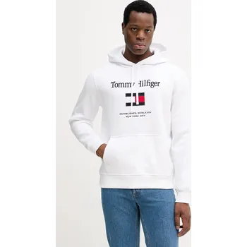 Dámská mikina Mikina Tommy Hilfiger MW0MW42735 bílá 00X, vel. M