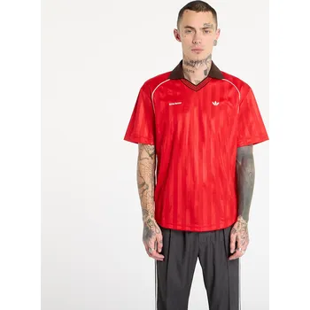 Tričko adidas x Wales Bonner Football T-Shirt UNISEX Better Scarlet/ Green/ Better Scarlet L